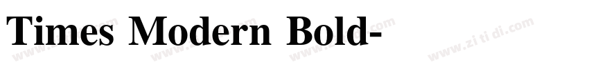 Times Modern Bold字体转换